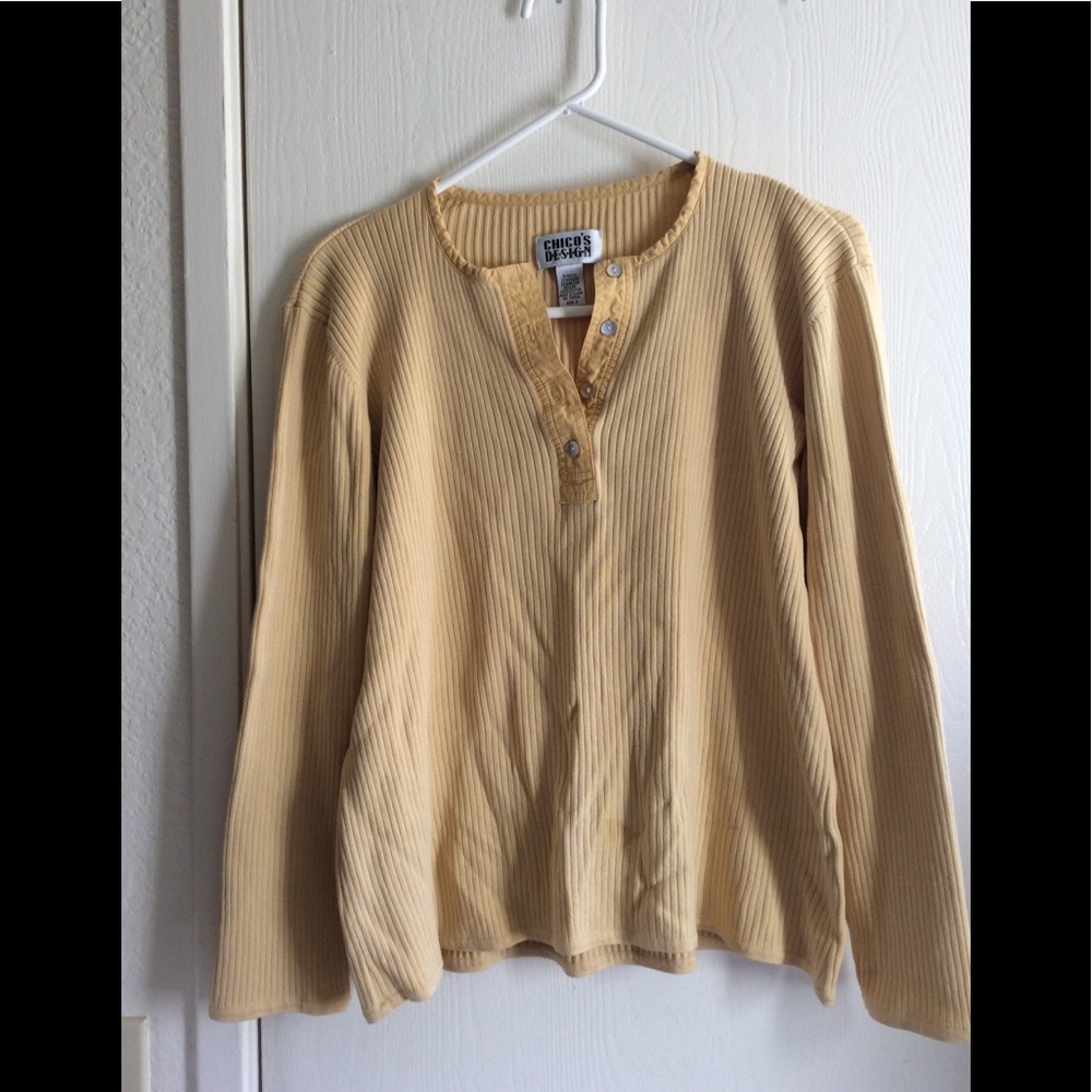 Chico’s top.  Size 3